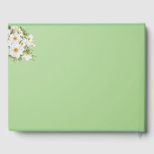 Sage Green Anemone Love : Livre d'invité Mariage (Verso)
