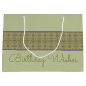 Sage Green Anniversaire Fourre-tout Sac cadeau (Devant)