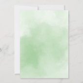 Sage Green Aqeeqah Moslim Baby aankondiging (Achterkant)