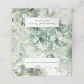 Sage Green Aventurine Crystal Wedding (Buitenkant ongevouwen)