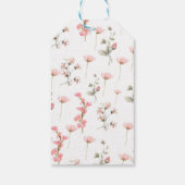 Sage Green Baby Bloom Baby shower Uitnodiging Cadeaulabel (Achterkant)