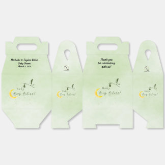 Sage Green Baby Boy Bliss Stork Special Delivery Bedankdoosjes