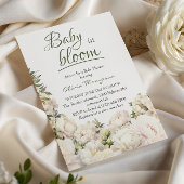 Sage Green Baby in Bloom Peony Garden Kaart