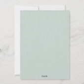 Sage green baby Shower Flat Invitation  (Dos)