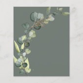 Sage Green Baby Sprinkle doucheuitnodiging Flyer (Achterkant)