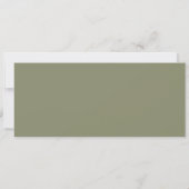 Sage Green Beach Ship Boarding Pass bruiloft Save The Date (Achterkant)