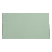 Sage Green Bedding Pillowcases – Soft Green Matchi Kussensloop (Achterkant-Links)