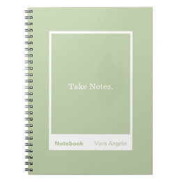 Sage Green Block Quote Classic Notitieboek