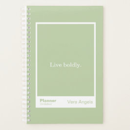 Sage Green Block Quote Small Planner