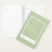 Sage Green Block Quote Small Planner (Display)