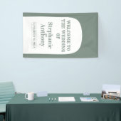 Sage Green Bohemian Retro Arch Wedding Spandoek (Beurs)