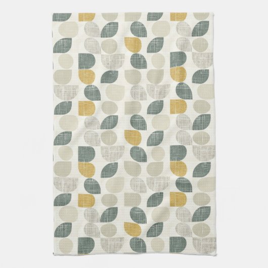 Sage Green Boho Abstract Theedoek (Verticaal)