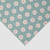 Sage Green Boho bloempatroon Tissuepapier (Detail)