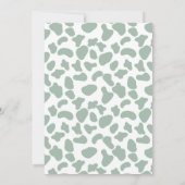 Sage Green Boho Holy Cow Baby shower Invitation (Dos)