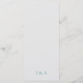 Sage green Boho Invitation Briefkaart (Achterkant)