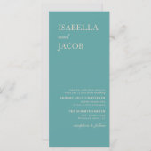 Sage green Boho Invitation Briefkaart (Voorkant / Achterkant)