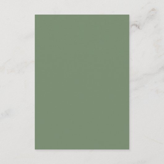 Sage Green Boho Pampas Grass Details Informatiekaartje (Achterkant)
