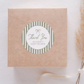 Sage Green Bow Baby shower Bedankt Ronde Sticker