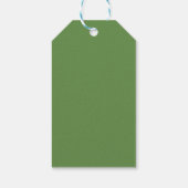 Sage Green Bow Shower Favoriet Gift Label Cadeaulabel (Achterkant)