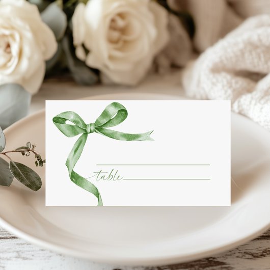 Sage Green Bow Wedding