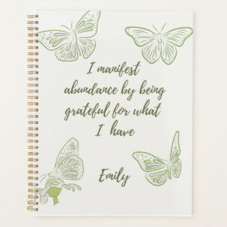 Sage Green Butterfly Affirmation positive