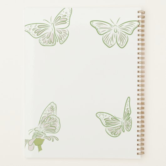 Sage Green Butterfly Affirmation positive (Dos)
