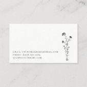 Sage Green Carte de visite botanique personnalisé (Dos)