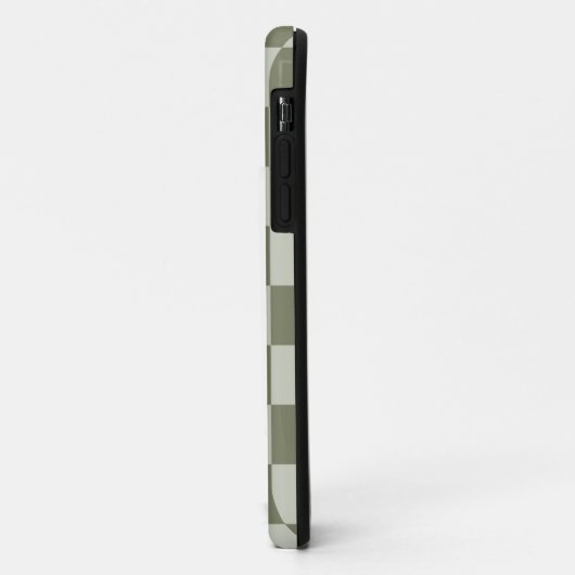 Sage Green Checkerboard Case-Mate iPhone Case (Achterkant/links)
