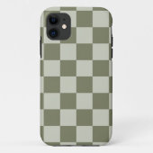 Sage Green Checkerboard Case-Mate iPhone Case (Achterkant)