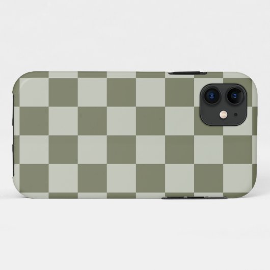 Sage Green Checkerboard Case-Mate iPhone Case (Achterkant (horizontaal))