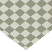 Sage Green Checkerboard Korte Tafelloper (Hoek)