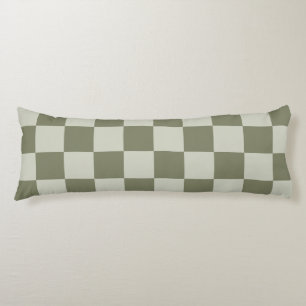 Sage Green Checkerboard Lichaamskussen