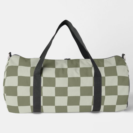 Sage Green Checkerboard Plunjezak (Voorkant)