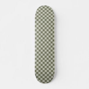 Sage Green Checkerboard Skateboard