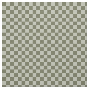 Sage Green Checkerboard Stof