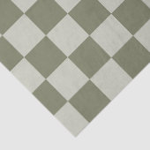 Sage Green Checkerboard Tissuepapier (Detail)