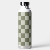 Sage Green Checkerboard Waterfles (Links)