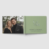 Sage Green Chic Mariage Livres d'hôtes Foil Guestb (Complet)