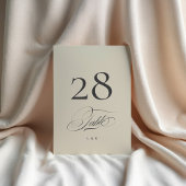 Sage Green Classic Elegant Trouwtafel Nummer Kaart