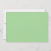 Sage Green Classic Minimale bruiloft Bewaar de dat Save The Date (Achterkant)