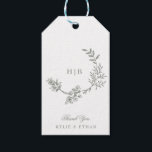 Sage Green Classic Wreath Monogram Photo Wedding<br><div class="desc">This design is part of a collection and can be edited in sooo many ways.

Please reach out to us if you need any help or any additional products.</div>