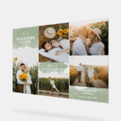 Sage Green Clean Moderne & 5 Photos Bienvenue (Angle)