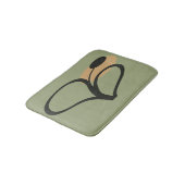 Sage Green Contemporary Botanical Badmat (Gekanteld)