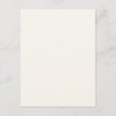Sage Green Cream Elegant Script Formele De bruilof Informatiekaartje (Achterkant)