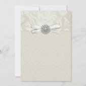 Sage Green & Cream Faire-part de mariage avec Spar (Dos)