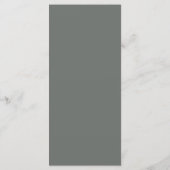 Sage Green Crest Monogram Mariage Menu (Dos)