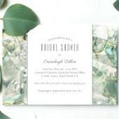 Sage Green Crystal Aventurine Vrijgezellenfeest Kaart