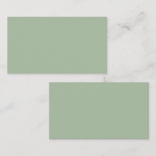 Sage Green Custom Branded Informatiekaartje (Voorkant / Achterkant)