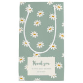 Sage Green Daisy Patroon Klein Cadeauzakje (Voorkant)