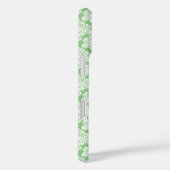 Sage Green Damask coque ipad iPhone avec Monogramm (Verso / Droite)